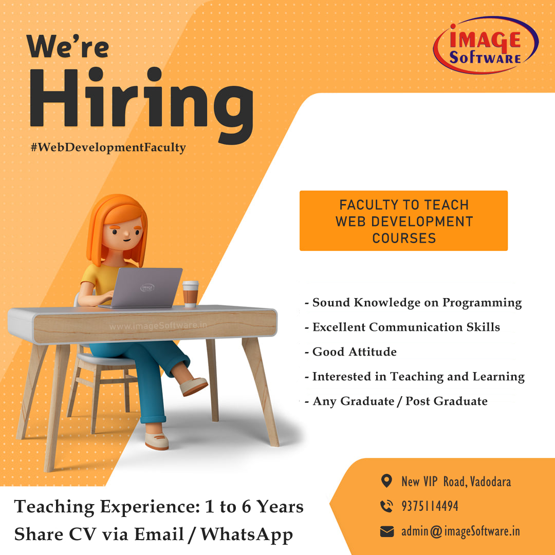 Faculty to Teach Web Development Courses